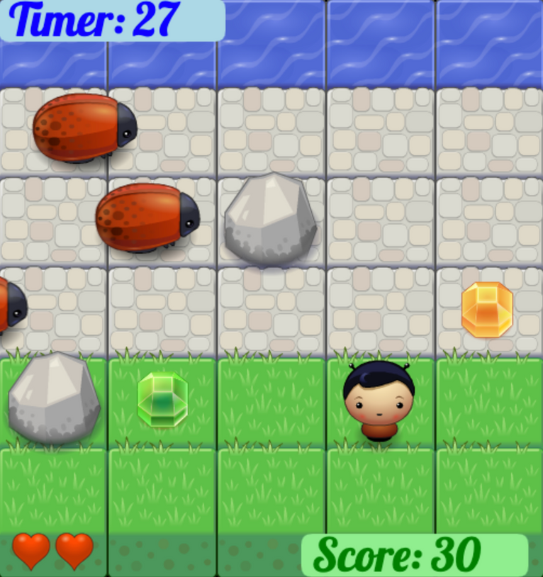 Screenshot of Roach Panic Browser Game